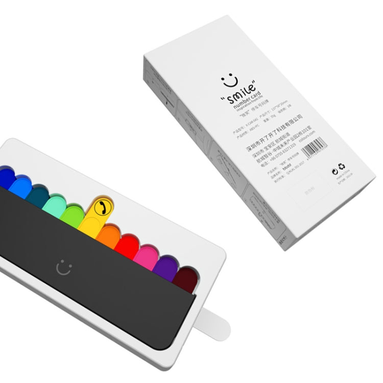 bbdd Temporary Parking License Plate Concealable Car Removal Number Plate(Rainbow Edition) - Parking Card by bbdd | Online Shopping South Africa | PMC Jewellery | Buy Now Pay Later Mobicred