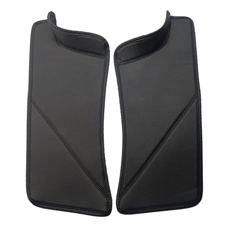 For Tesla Model Y Rear Door Built-In Sill Strip Rear Seats Anti-Kick Leather Protective Pad(Carbon Fiber) - Seat Accessories by PMC TechLife | Online Shopping South Africa | PMC TechLife | Buy Now Pay Later Mobicred