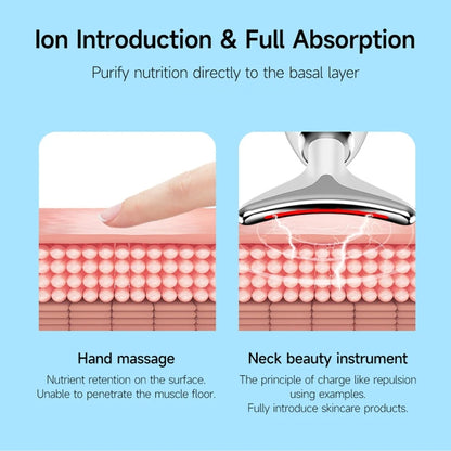 Electrical Neck Beauty Instrument Neck Massager Face Beauty Device, Style: Oval(Black) - free shipping - PMC Jewellery - Order now!