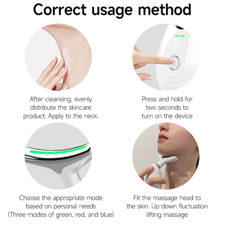 Electrical Neck Beauty Instrument Neck Massager Face Beauty Device, Style: Oval(Black) - free shipping - PMC Jewellery - Order now!