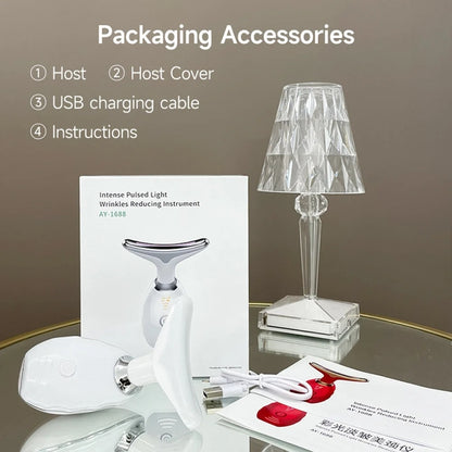 Electrical Neck Beauty Instrument Neck Massager Face Beauty Device, Style: Oval(Black) - free shipping - PMC Jewellery - Order now!