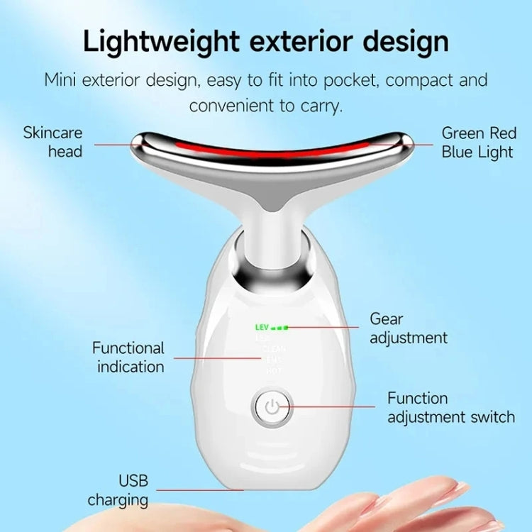 Electrical Neck Beauty Instrument Neck Massager Face Beauty Device, Style: Oval(Black) - free shipping - PMC Jewellery - Order now!