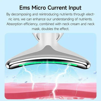 Electrical Neck Beauty Instrument Neck Massager Face Beauty Device, Style: Oval(Black) - free shipping - PMC Jewellery - Order now!
