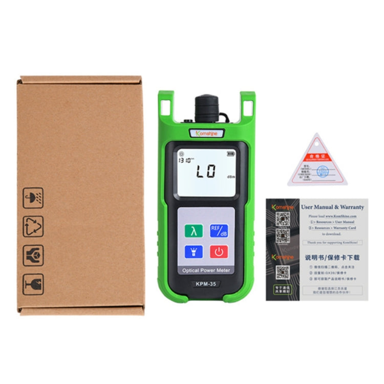 Komshine High-Precision Optical Power Meter Optical Cable Line Tester, Model: KPM-35-C/-50DBM to +26dBM
