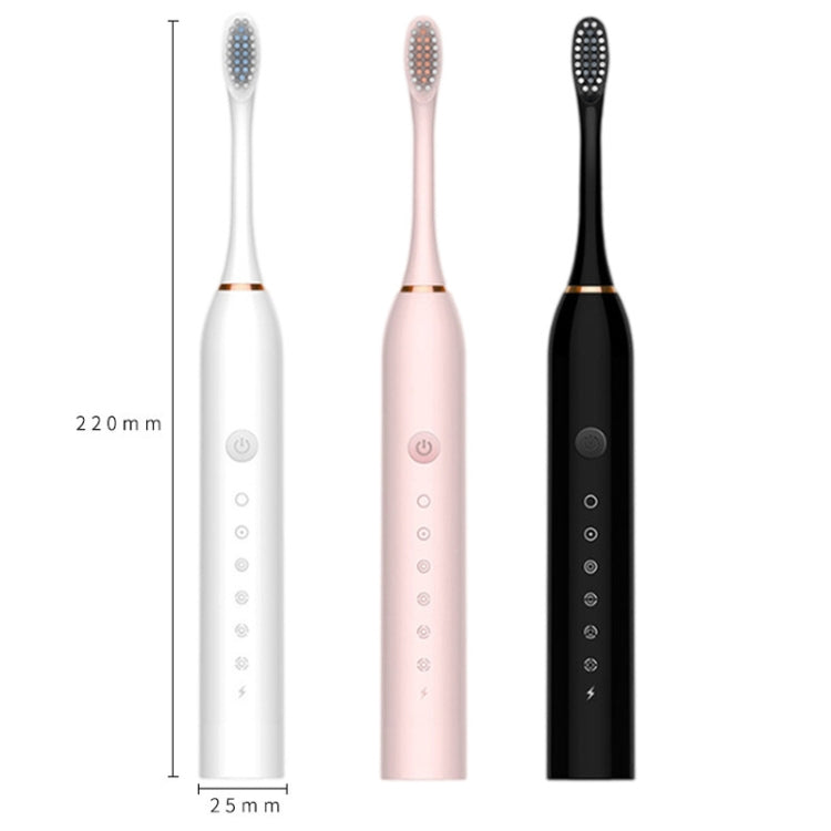 Rechargeable Ultrasonic Soft Bristle Electrical Toothbrushes Flosser 6 Gear With 4 Brushes(White) - Toothbrushes by PMC TechLife | Online Shopping South Africa | PMC TechLife | Buy Now Pay Later Mobicred