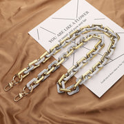 Retro Mobile Phone Chain Lanyard Tortoiseshell Acrylic Resin Bag Chain with Spacer, Spec: L205-LS-100cm