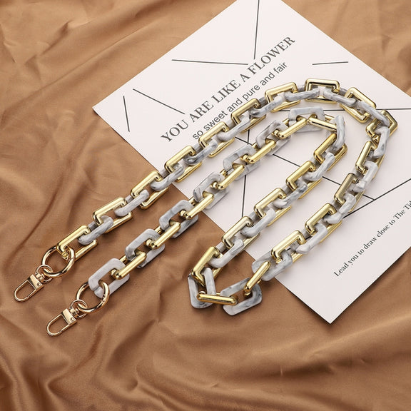 Retro Mobile Phone Chain Lanyard Tortoiseshell Acrylic Resin Bag Chain with Spacer, Spec: L205-LS-100cm