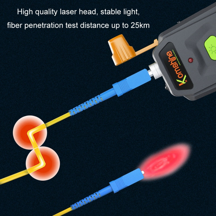 Komshine 20-25km Mini Optical Fiber Breakpoint Positioning Test Red Light Pen, Specification: KFL-Q-30MW
