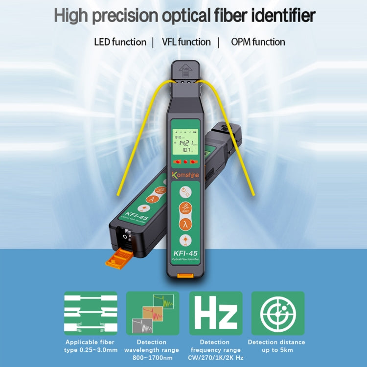 Komshine Optical Fiber Signal Direction Identification Instrument, Model: KFI-45-G - Fiber Optic Test Pen by Komshine | Online Shopping South Africa | PMC Jewellery | Buy Now Pay Later Mobicred