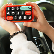 bbdd Keyboard Modeling Moving Number Plate Car Temporary Parking License Card(Green)