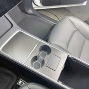 For Tesla Model 3 / Y Carbon Fiber Center Panel Protective Film Anti-Scratch Car Interior(Matte)