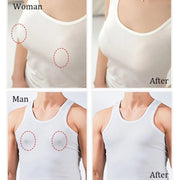 10pcs /Pack Disposable Anti-Bump Invisible Breathable Breast Patch, Model: Flower(OPP Bag)