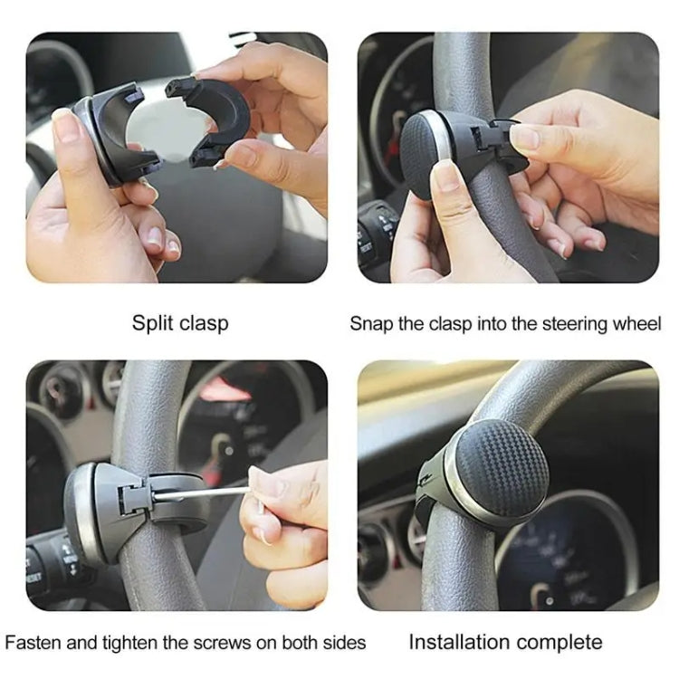 DM-123 Car Steering Wheel Auxiliary Bearing Universal Turning To Help Saving Effort To Turn To Help Ball(Black) - Steering Wheel Accessories by PMC TechLife | Online Shopping South Africa | PMC TechLife | Buy Now Pay Later Mobicred