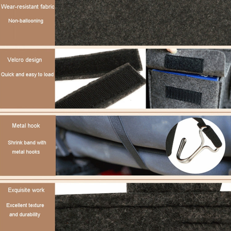Felt Car Storage Bag Car Back Seat Hanging Organizer Bag(Black) - Stowing Tidying by PMC TechLife | Online Shopping South Africa | PMC TechLife | Buy Now Pay Later Mobicred