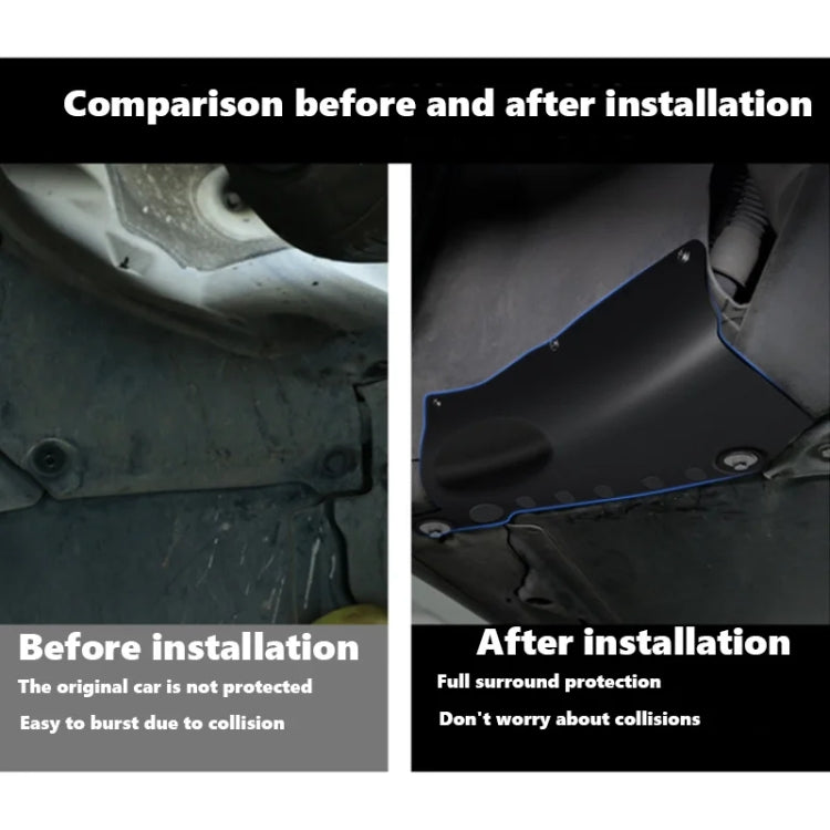 For Tesla  Model Y Car Coolant Guard Board Chassis Pipe Protection Baffle Engine Battery Condenser Case