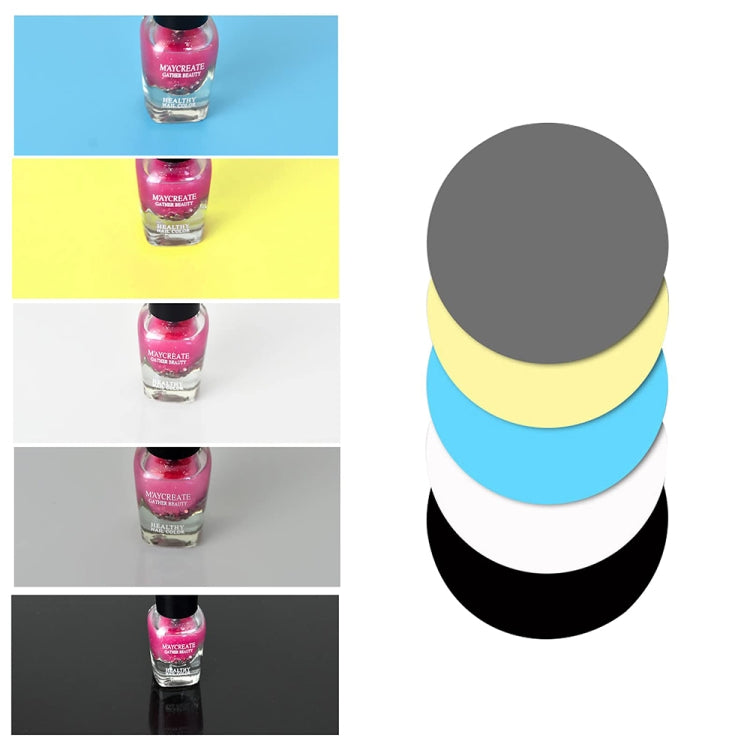 Rotating Booth PVC Background Board Live Product Display Accessories, Random Color Delivery, Specification: 22cm - free shipping - PMC Jewellery - Order now!