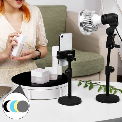 Rotating Booth PVC Background Board Live Product Display Accessories, Random Color Delivery, Specification: 22cm - free shipping - PMC Jewellery - Order now!
