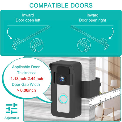 For Blink / Google Ring Doorbell Device Universal Door Overhead Bracket Anti-theft Adjustable - free shipping - PMC Jewellery - Order now!