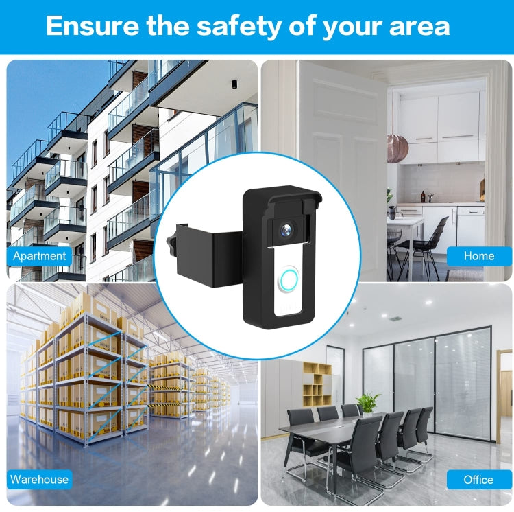For Blink / Google Ring Doorbell Device Universal Door Overhead Bracket Anti-theft Adjustable - free shipping - PMC Jewellery - Order now!