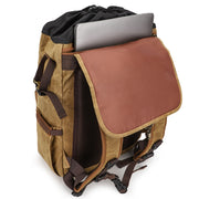 Large Capacity SLR Digital Camera Bag Laptop Backpack Canvas Storage Bag(Grey)