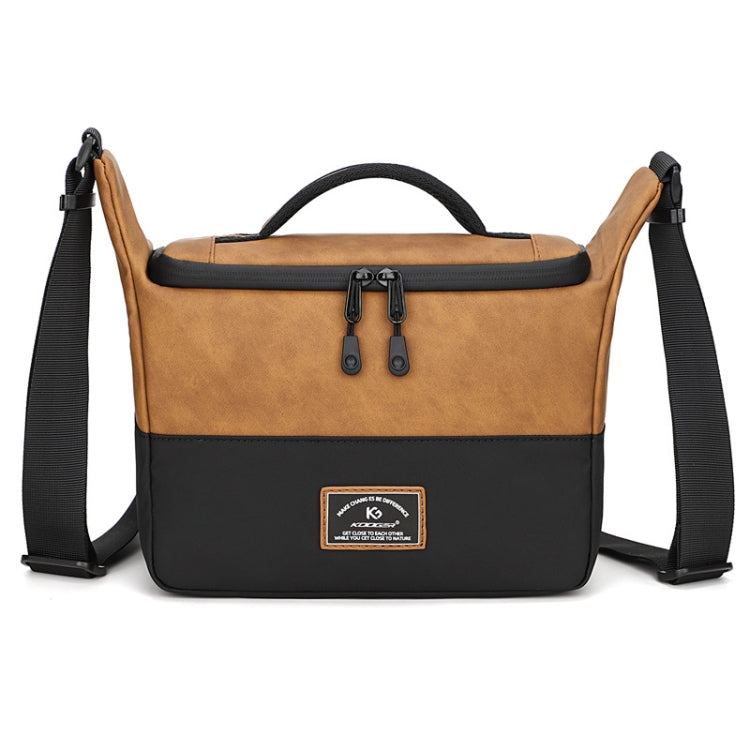 PU Leather Shoulder Crossbody Photography Bag SLR Camera Bag Lens Storage Bag(Brown) - Strap Satchel by PMC TechLife | Online Shopping South Africa | PMC TechLife | Buy Now Pay Later Mobicred