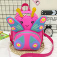 Children Schoolbag Shoulder Bag Girls Cute Cartoon Butterfly Backpack(Rose Red) - Double-shoulder Bags by PMC TechLife | Online Shopping South Africa | PMC TechLife | Buy Now Pay Later Mobicred