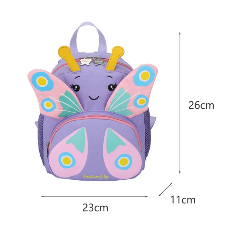 Children Schoolbag Shoulder Bag Girls Cute Cartoon Butterfly Backpack(Purple) - Double-shoulder Bags by PMC TechLife | Online Shopping South Africa | PMC TechLife | Buy Now Pay Later Mobicred