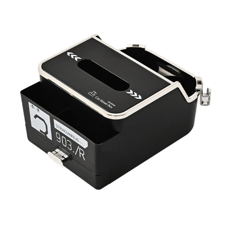 Car Tissue Box Multifunction Cup Holder Armrest Box Storage Box(Black) - Stowing Tidying by PMC TechLife | Online Shopping South Africa | PMC TechLife | Buy Now Pay Later Mobicred