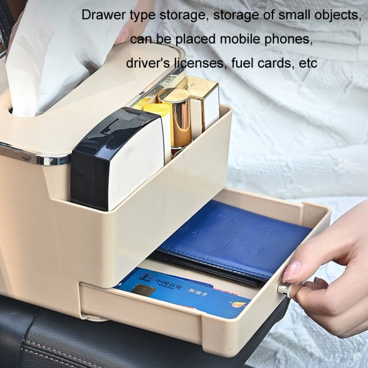 Car Tissue Box Multifunction Cup Holder Armrest Box Storage Box(Black) - Stowing Tidying by PMC TechLife | Online Shopping South Africa | PMC TechLife | Buy Now Pay Later Mobicred