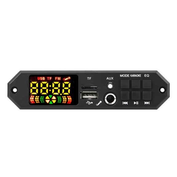 80W 12V Bluetooth MP3 Decoder Board With Power Amplifier Color Screen Call Recording, Model: Small Remote Control