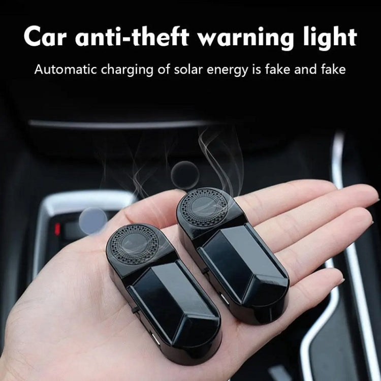 Car Solar Anti-Theft Alarm LED Warning Light With Aromatherapy(Blue Light) - Warning Lights by PMC TechLife | Online Shopping South Africa | PMC TechLife | Buy Now Pay Later Mobicred