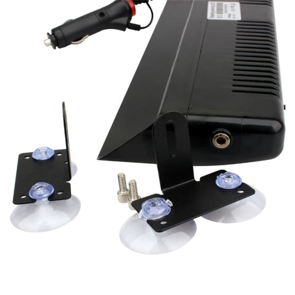 12 LED Car Front Suction Cup High Brightness Strobe Light(Red White Blue)