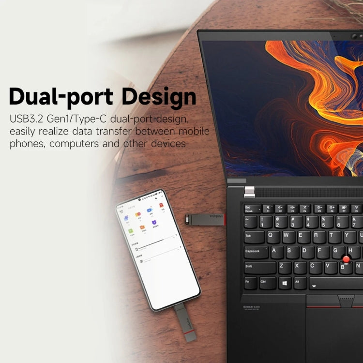 Lenovo Thinkplus TU200Pro USB3.2+Type-C Dual Interface Mobile Phone Solid State U Disk, Memory: 2TB - free shipping - PMC Jewellery - Order now!