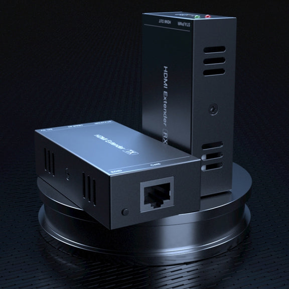 PWAY 165ft/50m HDMI To RJ45 Network Port 1080P Lossless Transmission Extender(Transmitter+Receiver)