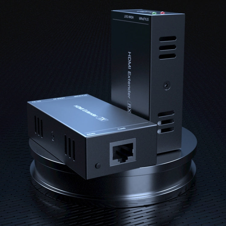 PWAY 165ft/50m HDMI To RJ45 Network Port 1080P Lossless Transmission Extender(Transmitter+Receiver)