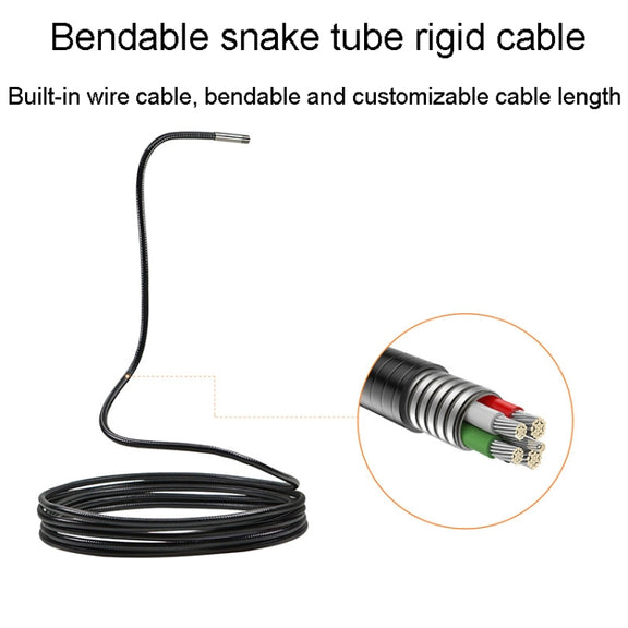 Teslong NTS300 5.5mm-3M  Dual Lens Water-resistant 5 Inch HD Industrial Borescope Auto Repair Tools