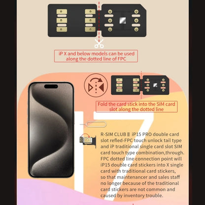 R-SIM CLUB 2 Unlock Card For IOS18 System iPhone Series - Unlock SIM Card by PMC Jewellery | Online Shopping South Africa | PMC Jewellery | Buy Now Pay Later Mobicred