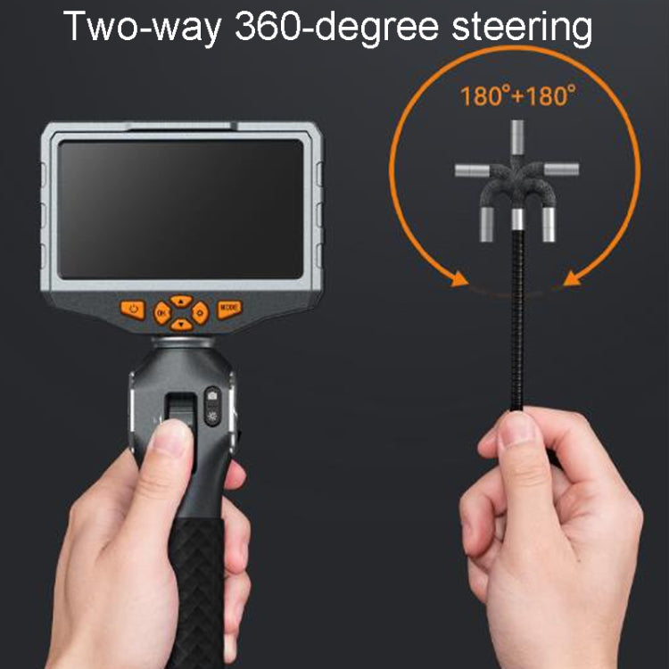 TESLONG TD500 8.5mm Lens HD 5 Inch Large Screen 360 Degree Dual Steering Borescope Industrial Components Overhaul - free shipping - PMC Jewellery - Order now!