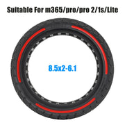 8.5 x 2 inch Colorful Flick Off-road Honeycomb Tires for Xiaomi M365 / Pro / Pro 2 / 1S / Lite(Red)