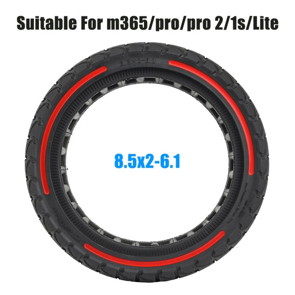 8.5 x 2 inch Colorful Flick Off-road Honeycomb Tires for Xiaomi M365 / Pro / Pro 2 / 1S / Lite(Red)