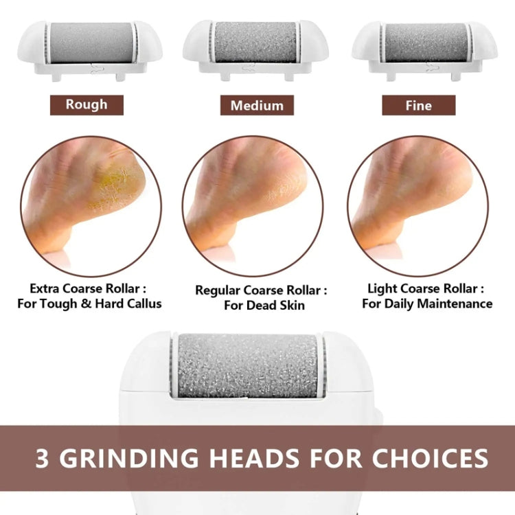 10pcs/set Household Electric Dead Skin Peeling Foot Grinder, Color: Black - Grinding Tools & Accessories by PMC TechLife | Online Shopping South Africa | PMC TechLife