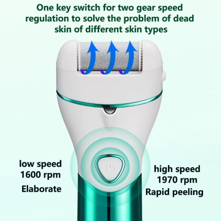 10pcs/set Household Electric Dead Skin Peeling Foot Grinder, Color: Black - Grinding Tools & Accessories by PMC TechLife | Online Shopping South Africa | PMC TechLife