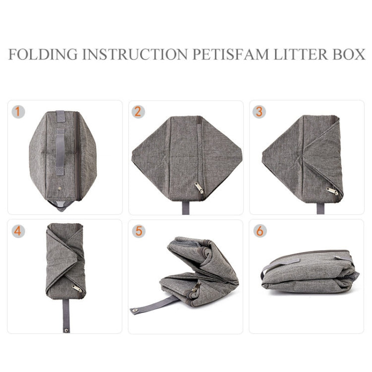 24x40cm Foldable Oxford Cloth Portable Cat Litter Box Pet Bag - Litter & Housebreaking by PMC TechLife | Online Shopping South Africa | PMC TechLife | Buy Now Pay Later Mobicred
