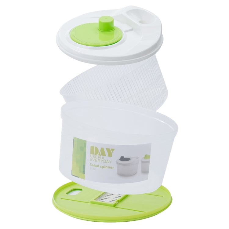 Multifunctional Vegetable Dehydrator Large Capacity Kitchen Drain Basket Household Grater Slicer(Green) - Filters by PMC TechLife | Online Shopping South Africa | PMC TechLife | Buy Now Pay Later Mobicred