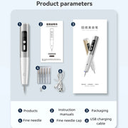 15 Gears Rechargeable Mole Spotting Pen Laser Beauty Instrument Spot Removal Magic Tool(Silver)