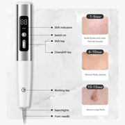 15 Gears Rechargeable Mole Spotting Pen Laser Beauty Instrument Spot Removal Magic Tool(Silver)