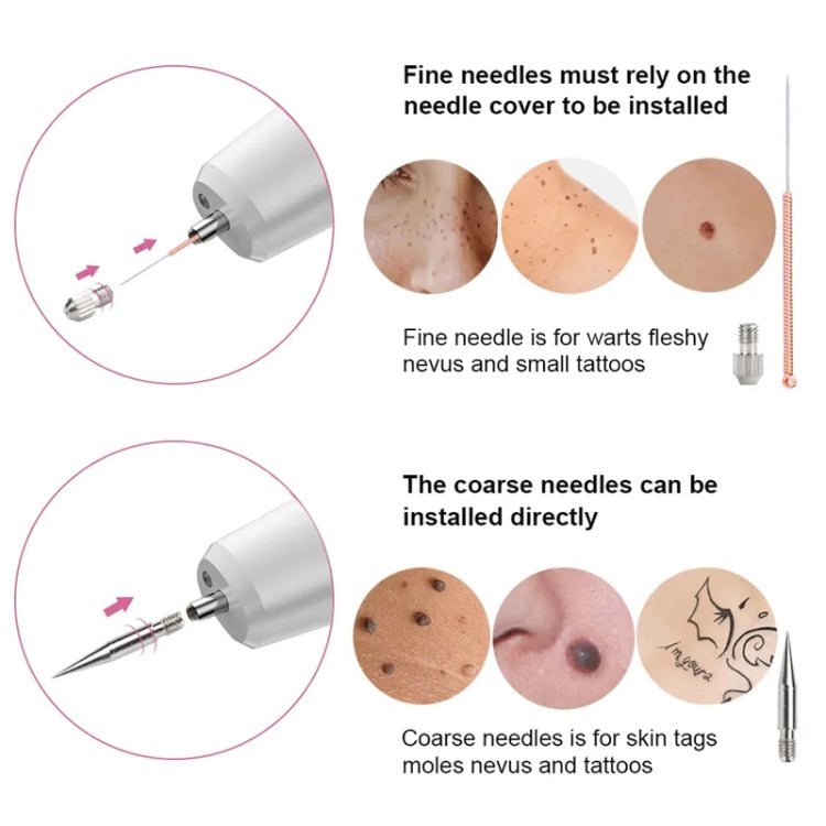 15 Gears Rechargeable Mole Spotting Pen Laser Beauty Instrument Spot Removal Magic Tool(Silver)