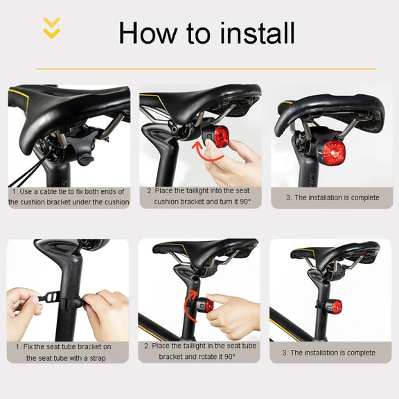 ENLEE EN09 Bicycle Tail Light Bright Warning Light For Night Riding Highway Motorcycle Lights, Model: Ordinary Model
