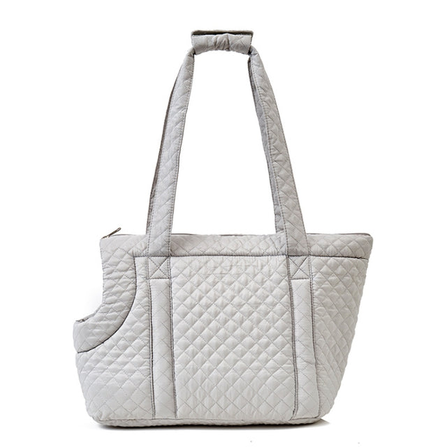 Pet Handbag Autumn And Winter Shoulder Cat Outing Bag, Color: Light Gray