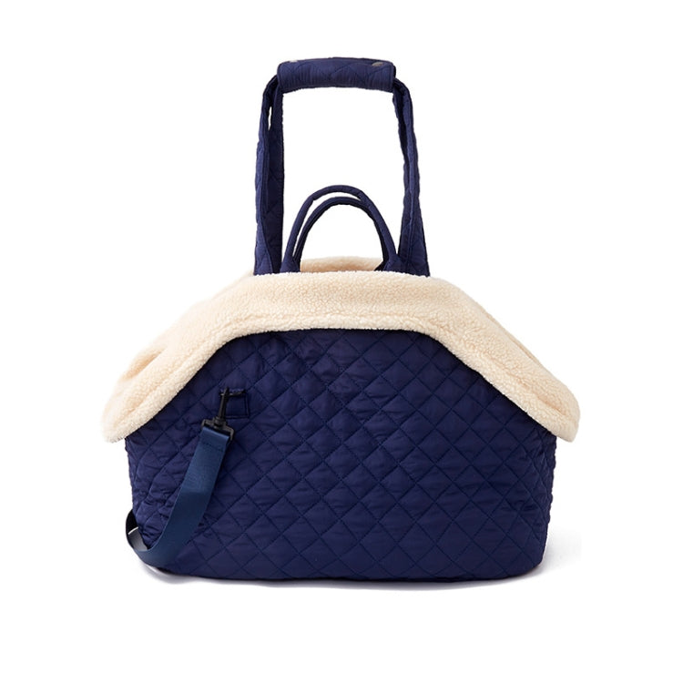 Pet Handbag Autumn And Winter Shoulder Cat Outing Bag, Color: Large Navy Blue - Pet Bags by PMC TechLife | Online Shopping South Africa | PMC TechLife | Buy Now Pay Later Mobicred